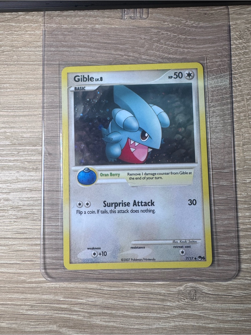Gible #7/Holo/Pokemon POP Series 6